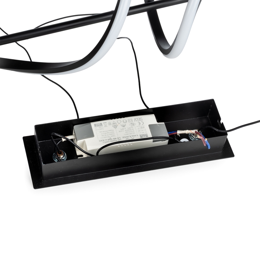 ONLI - LED Lustr na lanku TWIST LED/30W/230V 4000K černá