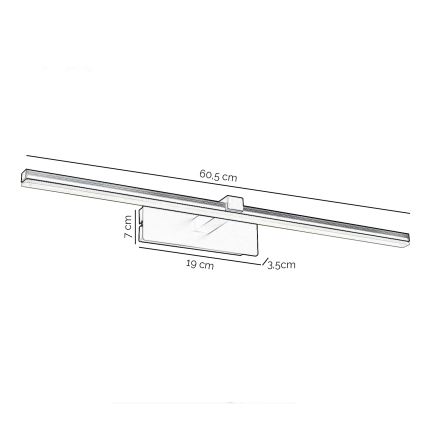 ONLI - LED Obrazové svítidlo FRED LED/14W/230V 4000K černá