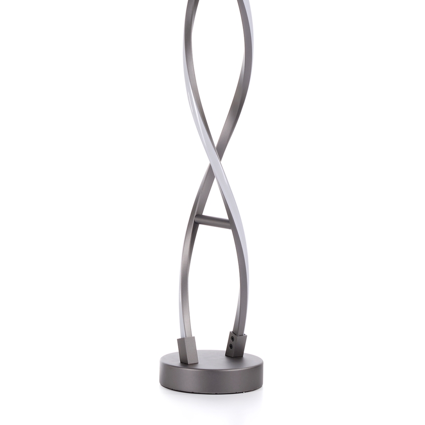 ONLI - LED Stojací lampa DNA LED/24W/230V 4000K stříbrná