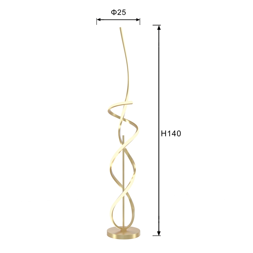 ONLI - LED Stojací lampa KIRA LED/31W/230V 4000K zlatá