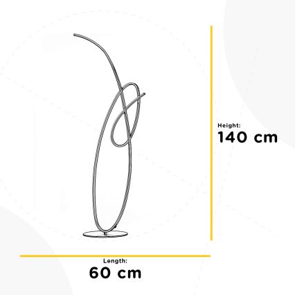 ONLI - LED Stojací lampa SIGN LED/42W/230V 4000K zlatá