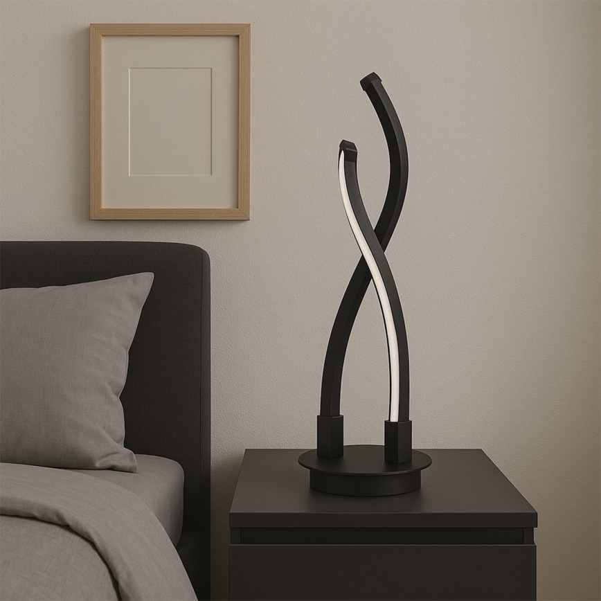 ONLI - LED Stolní lampa DAFNE LED/12W/230V 4000K 48 cm černá