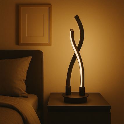 ONLI - LED Stolní lampa DAFNE LED/12W/230V 4000K 48 cm černá