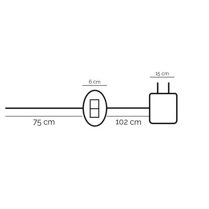 ONLI - LED Stolní lampa DAFNE LED/12W/230V 4000K 48 cm černá