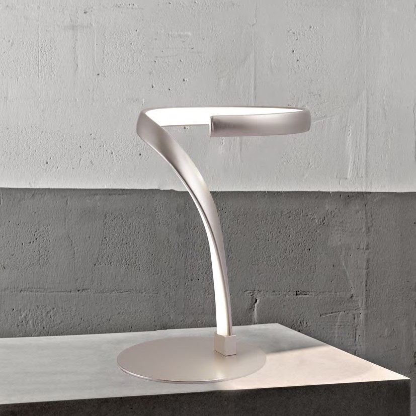 ONLI - LED Stolní lampa INFINITY LED/12W/230V 4500K 24 cm matný chrom