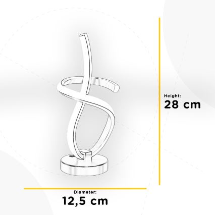 ONLI - LED Stolní lampa KIRA LED/10W/230V 4000K 28 cm zlatá