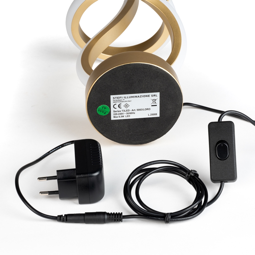 ONLI - LED Stolní lampa KIRA LED/10W/230V 4000K 28 cm zlatá