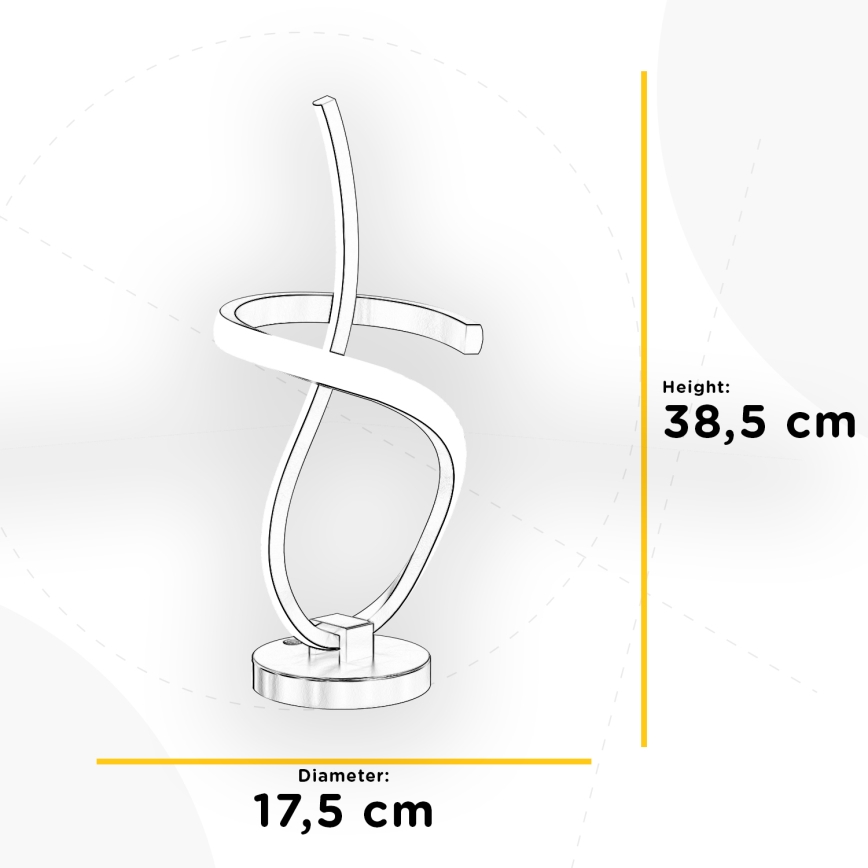 ONLI - LED Stolní lampa KIRA LED/12W/230V 4000K 38,5 cm zlatá
