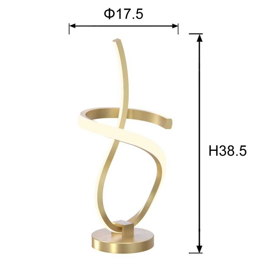 ONLI - LED Stolní lampa KIRA LED/12W/230V 4000K 38,5 cm zlatá