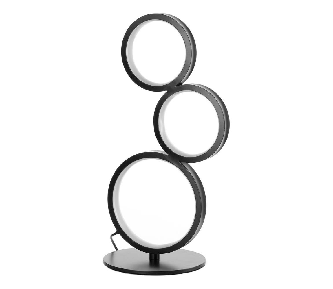 ONLI - LED Stolní lampa RINGS LED/17W/230V 4000K 37 cm černá 5045/LNF