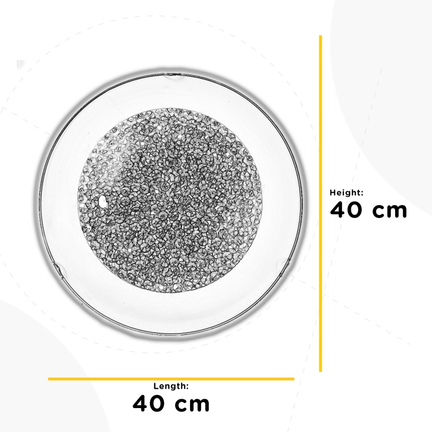 ONLI - LED Stropní svítidlo BRILL LED/18W/230V 4000K pr. 40 cm