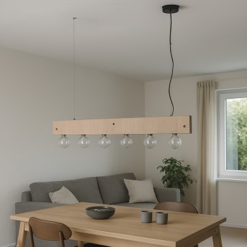ONLI - Lustr na lanku ARGO 6xE27/22W/230V béžová