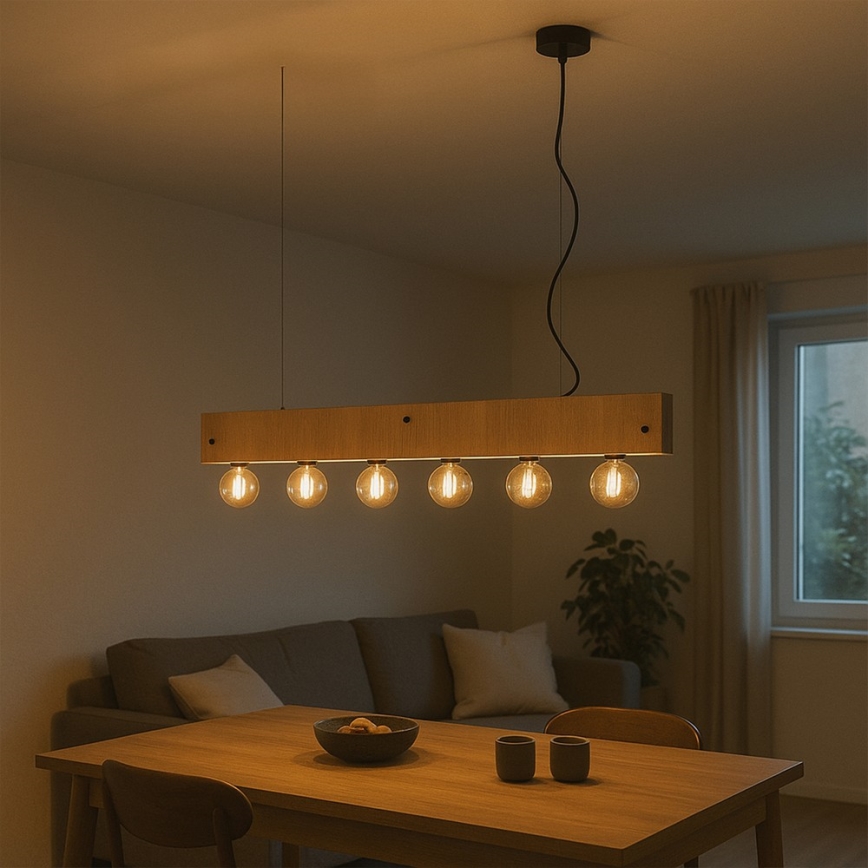 ONLI - Lustr na lanku ARGO 6xE27/22W/230V béžová