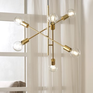 ONLI - Lustr na lanku CROSS 6xE27/22W/230V