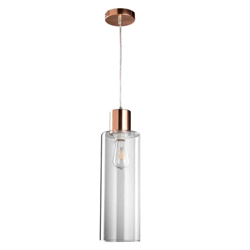 ONLI - Lustr na lanku DODO 1xE27/22W/230V měděná