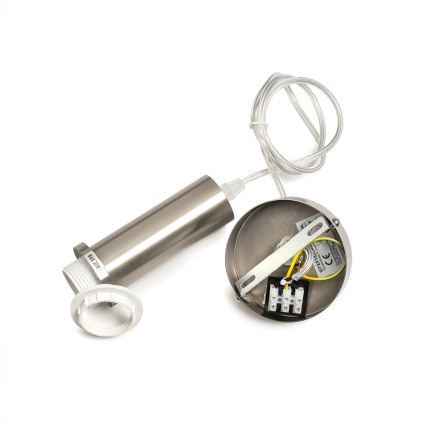 ONLI - Lustr na lanku DOROTY 1xE27/15W/230V bílá/lesklý chrom