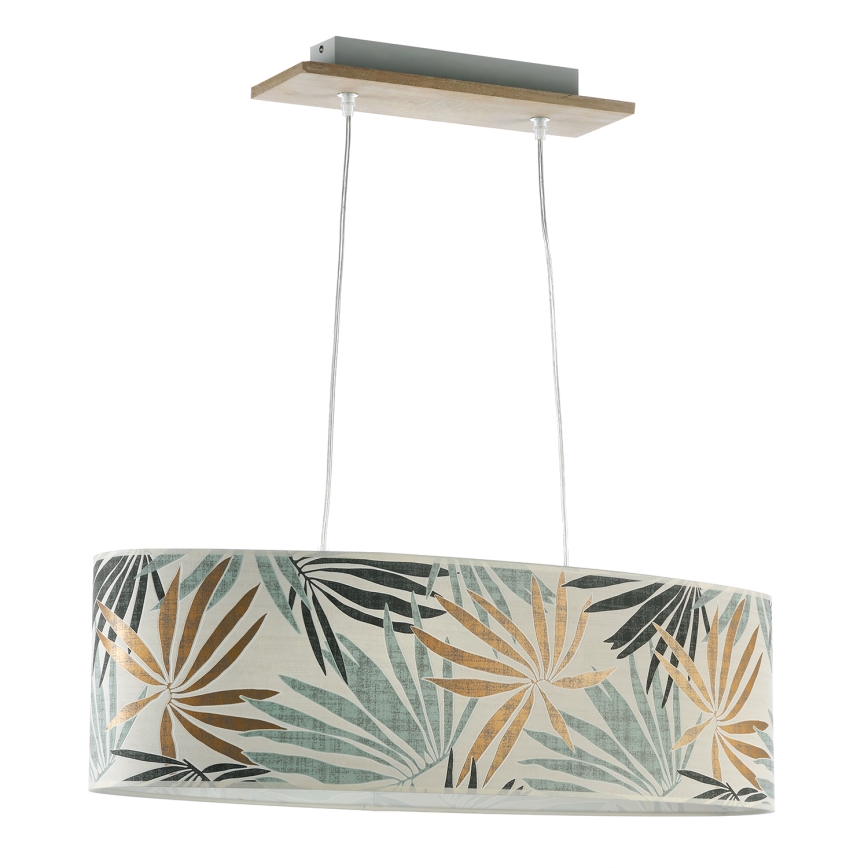 ONLI - Lustr na lanku FLORA 2xE27/22W/230V zelená/zlatá