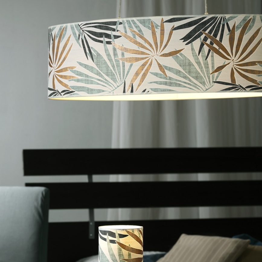 ONLI - Lustr na lanku FLORA 2xE27/22W/230V zelená/zlatá