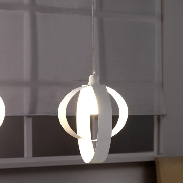 ONLI - Lustr na lanku SERENA 1xE27/22W/230V bílá