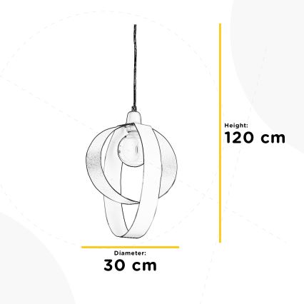 ONLI - Lustr na lanku SERENA 1xE27/22W/230V bílá