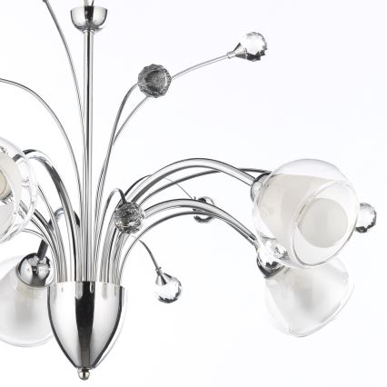 ONLI - Lustr na řetězu DIAMANTE 5xE14/6W/230V