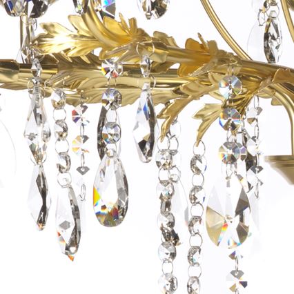 ONLI - Lustr na řetězu KAREN 8xE14/6W/230V zlatá