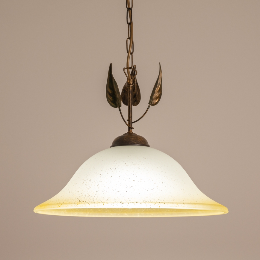 ONLI - Lustr na řetězu MIRA 1xE27/22W/230V pr. 40 cm
