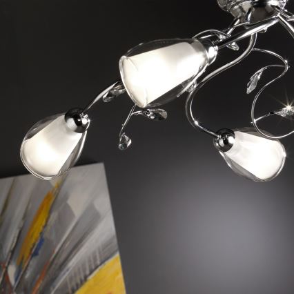 ONLI - Lustr na řetězu SHARON 5xE14/6W/230V