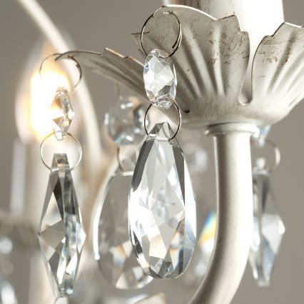 ONLI - Lustr na řetězu TERESA 3xE14/6W/230V bílá