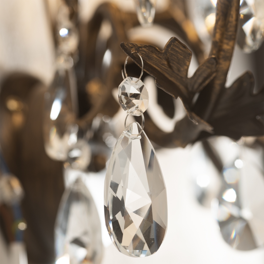 ONLI - Lustr na řetězu TERESA 5xE14/6W/230V bronzová