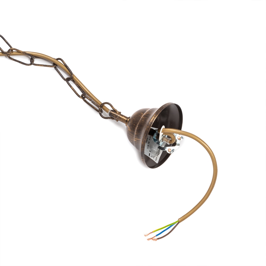 ONLI - Lustr na řetězu TERESA 5xE14/6W/230V bronzová