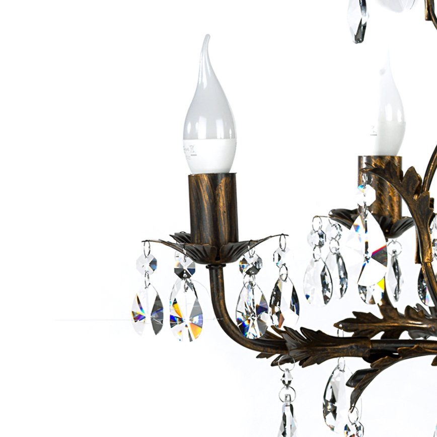 ONLI - Lustr na řetězu TERESA 5xE14/6W/230V bronzová