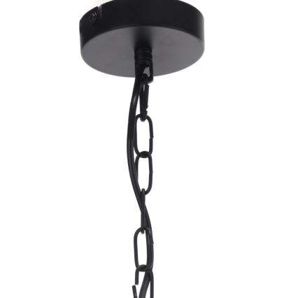 ONLI - Lustr na řetězu ZAIR 1xE27/22W/230V černá/stříbrná