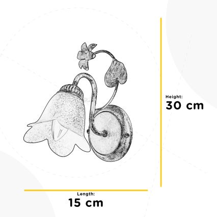 ONLI - Nástěnné svítidlo BOTTON DORO 1xE14/6W/230V