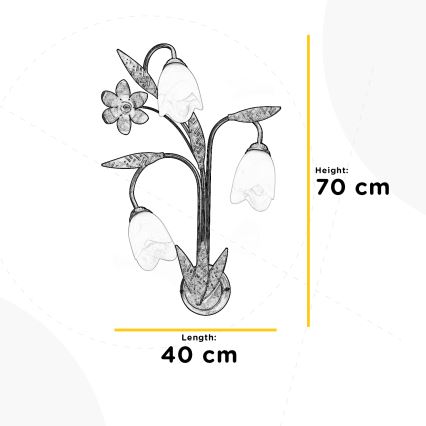 ONLI - Nástěnné svítidlo SONIA 3xE14/6W/230V