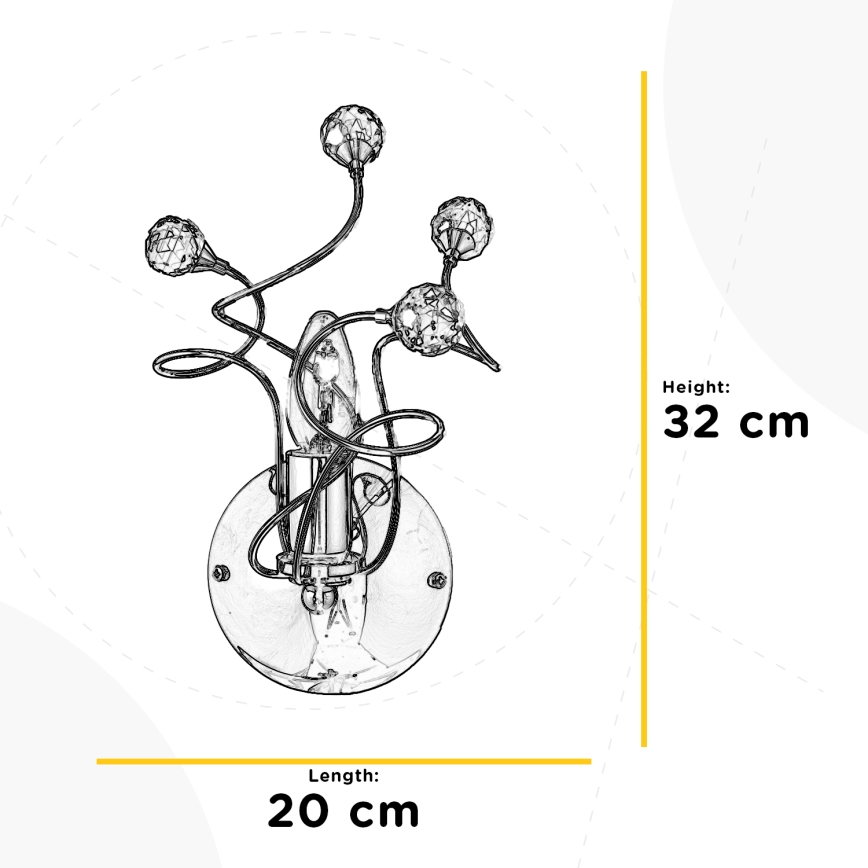 ONLI - Nástěnné svítidlo TRILLY 1xE14/6W/230V