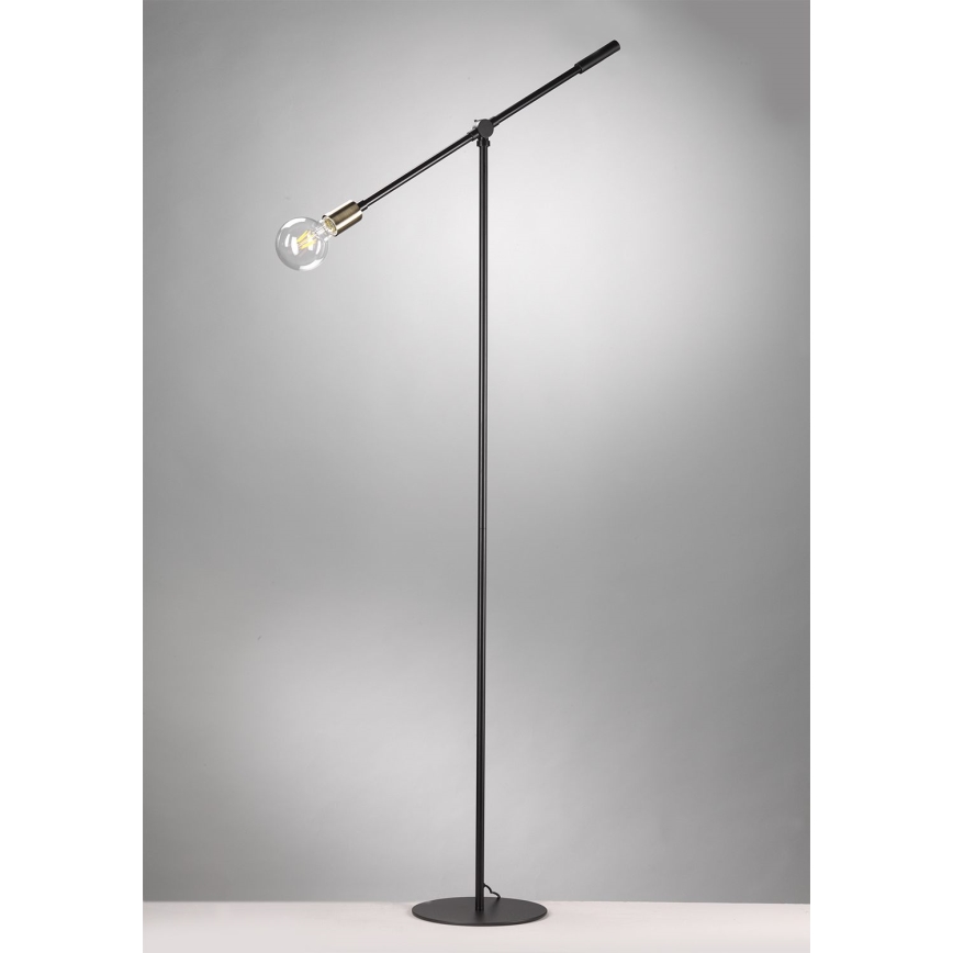 ONLI - Stojací lampa ASTE 1xE27/15W/230V černá/zlatá