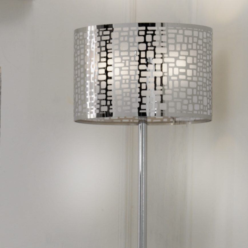 ONLI - Stojací lampa BRUCE 1xE27/15W/230V matný chrom