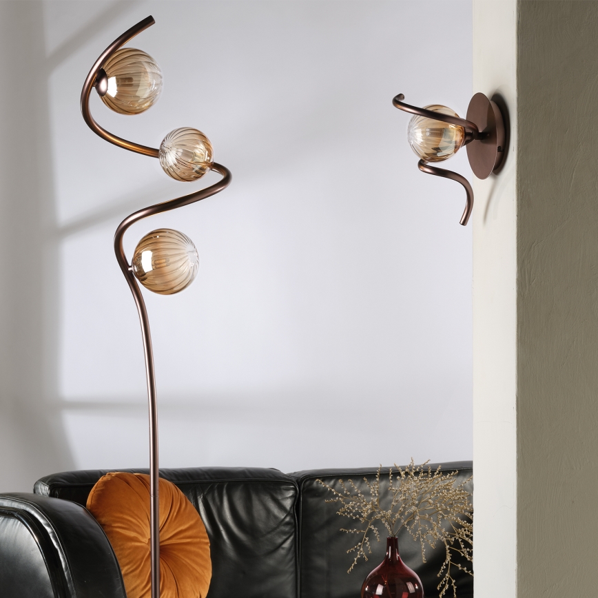 ONLI - Stojací lampa FRIDA 3xG9/10W/230V měděná