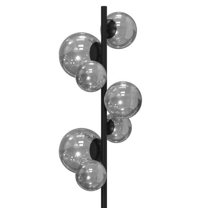 ONLI - Stojací lampa PALOMA 7xG9/10W/230V černá/kouřová