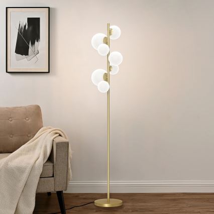 ONLI - Stojací lampa PALOMA 7xG9/10W/230V zlatá