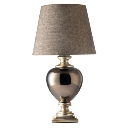 ONLI - Stolní lampa AMADEUS 1xE27/15W/230V šedá