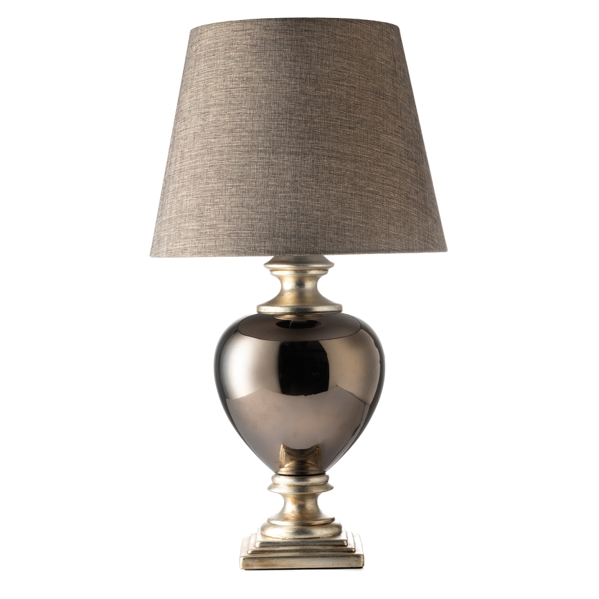 ONLI - Stolní lampa AMADEUS 1xE27/15W/230V šedá