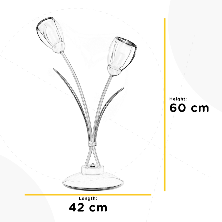 ONLI - Stolní lampa ANTEA 2xE14/6W/230V 60 cm