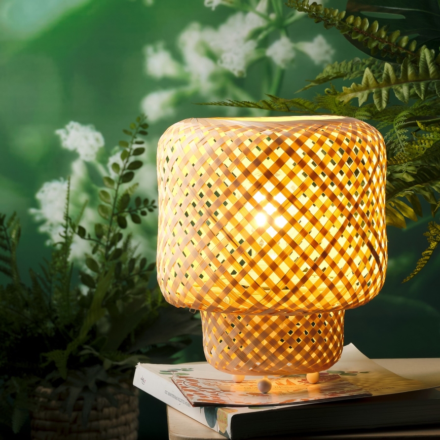 ONLI - Stolní lampa BAMBOO 1xE27/22W/230V bambus