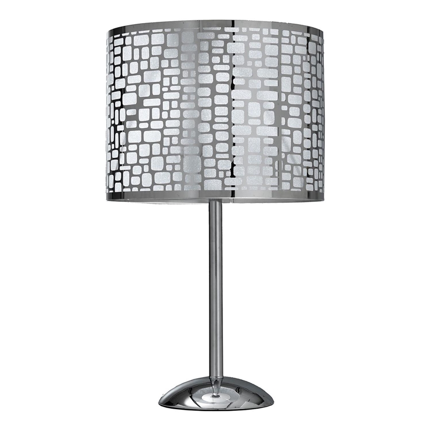 ONLI - Stolní lampa BRUCE 1xE27/15W/230V 53 cm matný chrom