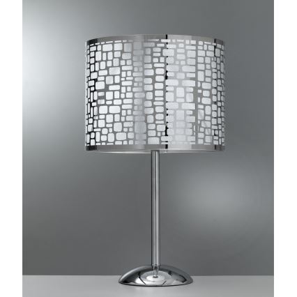 ONLI - Stolní lampa BRUCE 1xE27/15W/230V 53 cm matný chrom