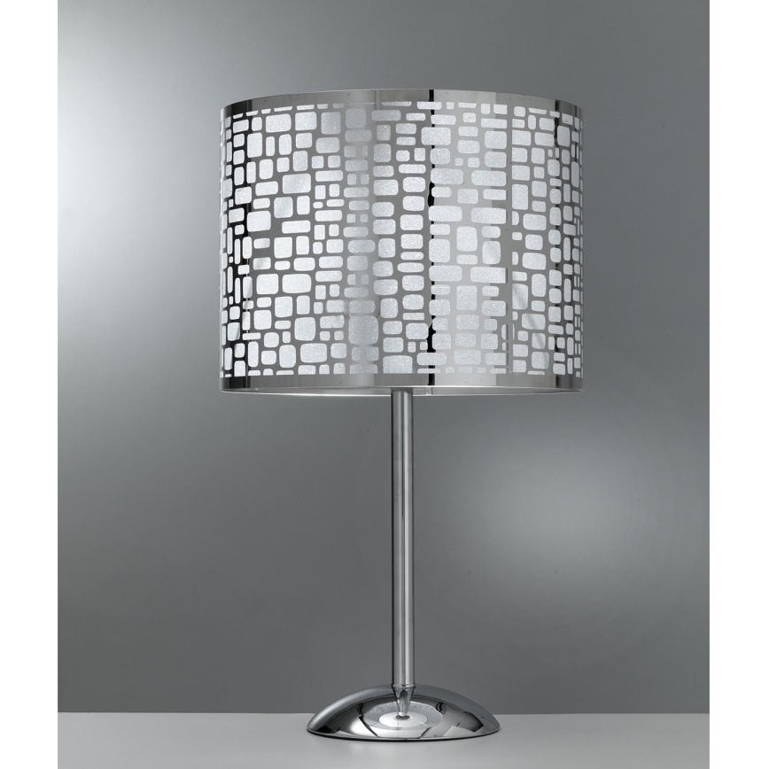 ONLI - Stolní lampa BRUCE 1xE27/15W/230V 53 cm matný chrom