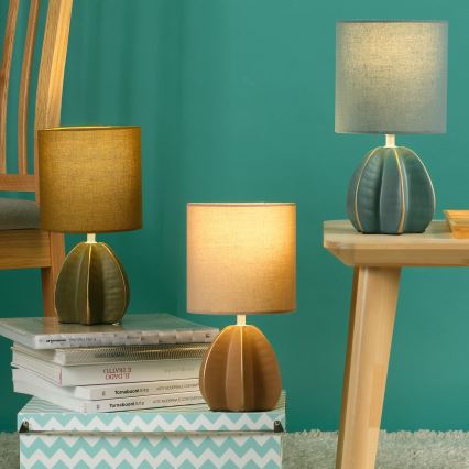 ONLI - Stolní lampa CARAMBOLA 1xE14/6W/230V béžová/hnědá