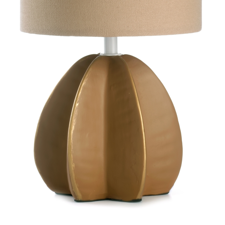 ONLI - Stolní lampa CARAMBOLA 1xE14/6W/230V béžová/hnědá